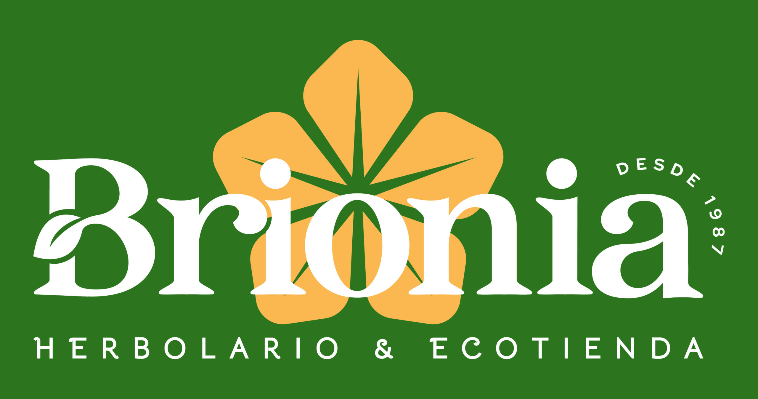Logotipo de Brionia, herbolario y ecotienda en Vigo